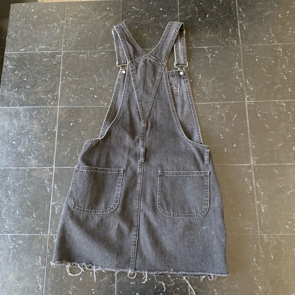 Black ASOS Denim Overall Dress Size 0 - Picture 6 of 7